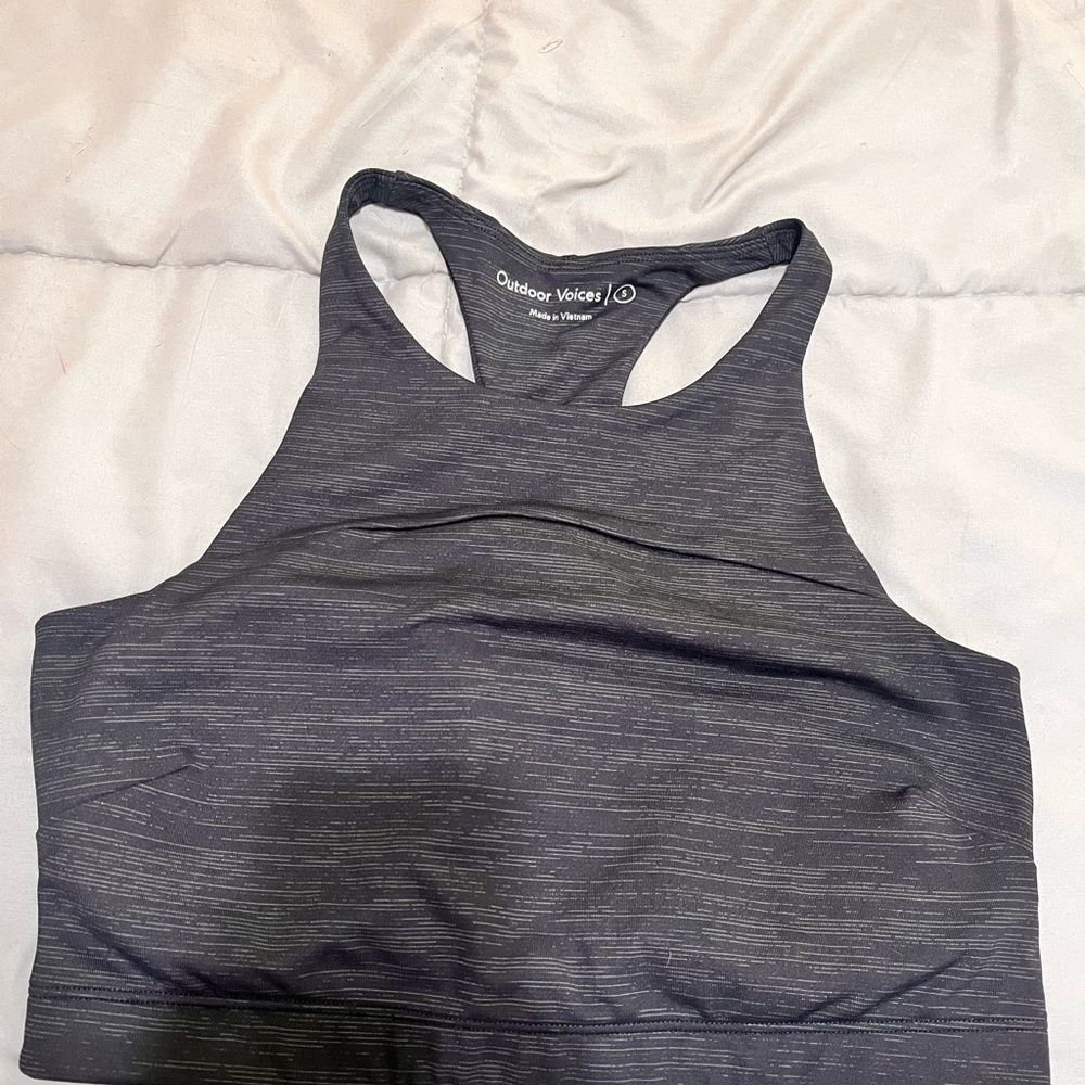 Outdoor Voices Women's Charcoal Sports Bra